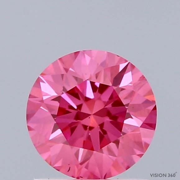 Loose Diamond - ROUND 1.05ct Fancy Vivid Pink SI1: Loose Diamond - ROUND 1.05ct Fancy Vivid Pink SI1 Source: This is a real non-mined Diamond that has been grown in a lab Shape: ROUND Carats: 1.05 Color: Fancy Vivid Pink Certification: IGI Video: