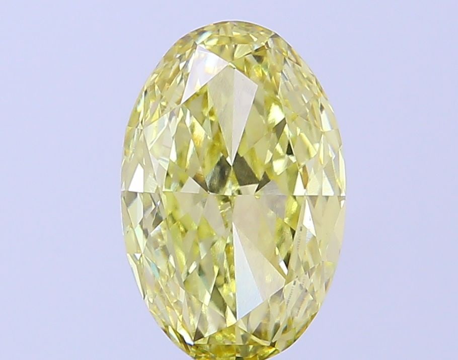 Loose Diamond - OVAL 4.03ct Fancy Intense Yellow VVS2: Loose Diamond - OVAL 4.03ct Fancy Intense Yellow VVS2 Source: This is a real non-mined Diamond that has been grown in a lab Shape: OVAL Carats: 4.03 Color: Fancy Intense Yellow Certification: IGI Vide