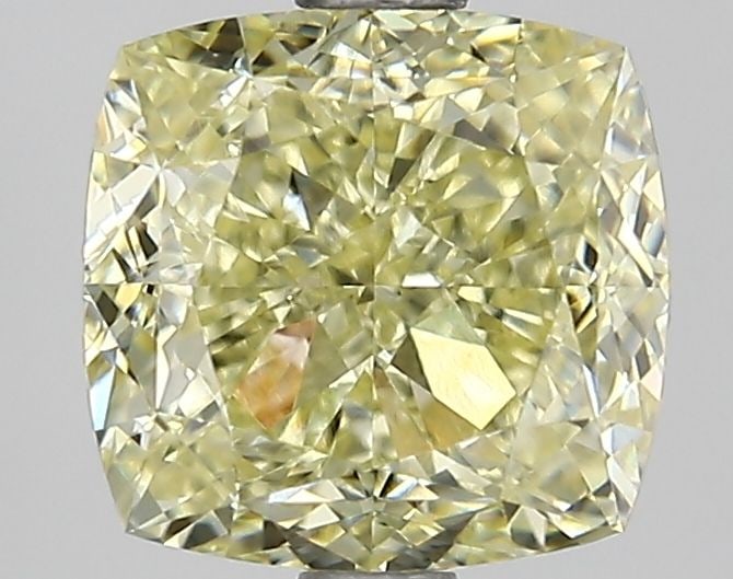 Loose Diamond - CUSHION MODIFIED 2.52ct Fancy Yellow VVS2: Loose Diamond - CUSHION MODIFIED 2.52ct Fancy Yellow VVS2 Source: This is a real non-mined Diamond that has been grown in a lab Shape: CUSHION MODIFIED Carats: 2.52 Color: Fancy Yellow Certification: