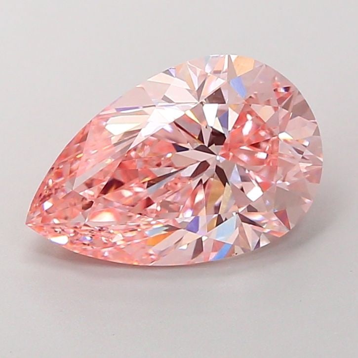 Loose Diamond - PEAR 3.99ct Fancy Vivid Pink VS1: Loose Diamond - PEAR 3.99ct Fancy Vivid Pink VS1 Source: This is a real non-mined Diamond that has been grown in a lab Shape: PEAR Carats: 3.99 Color: Fancy Vivid Pink Certification: IGI Video: