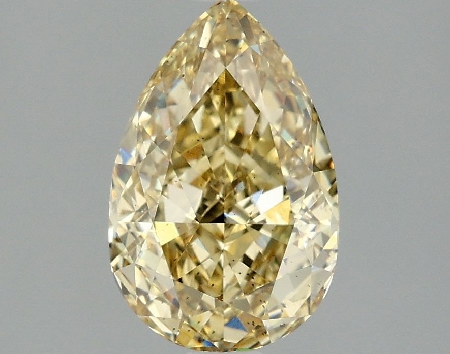 Loose Diamond - PEAR 2.09ct Fancy Intense Yellow SI1: Loose Diamond - PEAR 2.09ct Fancy Intense Yellow SI1 Source: This is a real non-mined Diamond that has been grown in a lab Shape: PEAR Carats: 2.09 Color: Fancy Intense Yellow Certification: IGI