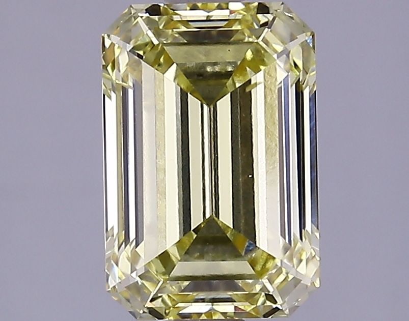 Loose Diamond - EMERALD 2.27ct Fancy Intense Yellow VS2: Loose Diamond - EMERALD 2.27ct Fancy Intense Yellow VS2 Source: This is a real non-mined Diamond that has been grown in a lab Shape: EMERALD Carats: 2.27 Color: Fancy Intense Yellow Certification: IGI