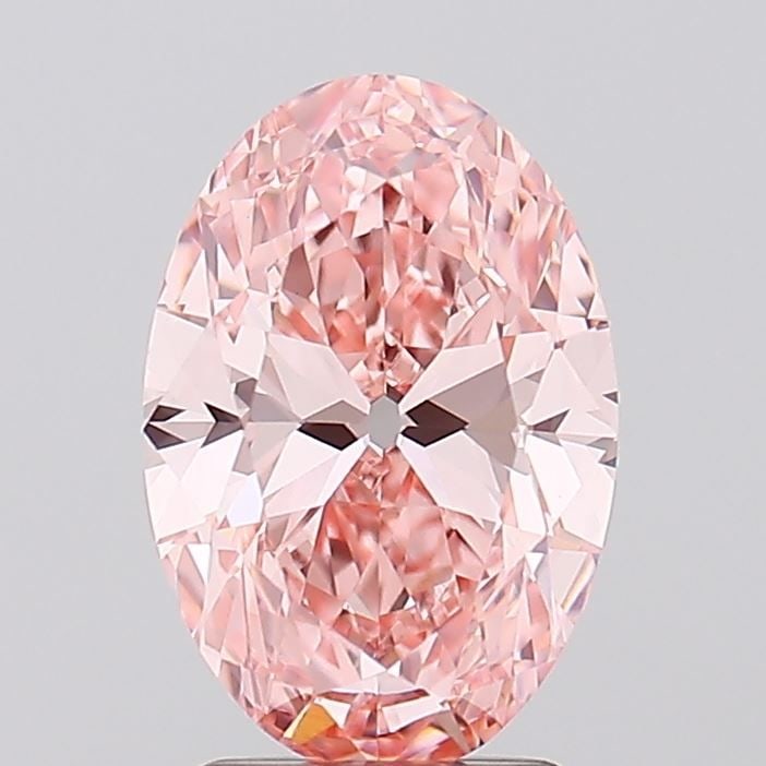 Loose Diamond - OVAL 2.56ct Fancy Vivid Pink VVS2: Loose Diamond - OVAL 2.56ct Fancy Vivid Pink VVS2 Source: This is a real non-mined Diamond that has been grown in a lab Shape: OVAL Carats: 2.56 Color: Fancy Vivid Pink Certification: IGI Video:
