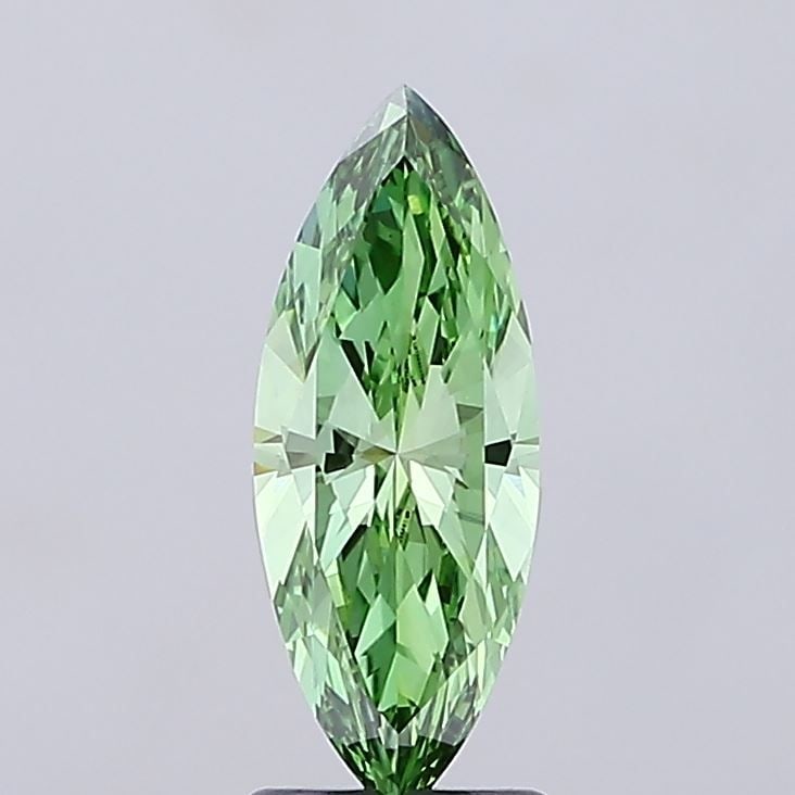 Loose Diamond - MARQUISE 1.8ct Fancy Vivid Green VS1: Loose Diamond - MARQUISE 1.8ct Fancy Vivid Green VS1 Source: This is a real non-mined Diamond that has been grown in a lab Shape: MARQUISE Carats: 1.8 Color: Fancy Vivid Green Certification: IGI