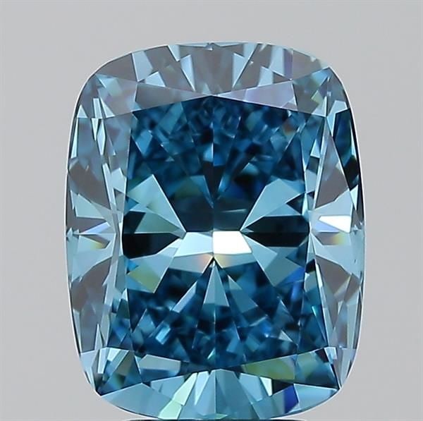 Loose Diamond - CUSHION MODIFIED 4.09ct Fancy Vivid Blue VVS1: Loose Diamond - CUSHION MODIFIED 4.09ct Fancy Vivid Blue VVS1 Source: This is a real non-mined Diamond that has been grown in a lab Shape: CUSHION MODIFIED Carats: 4.09 Color: Fancy Vivid Blue Certifi