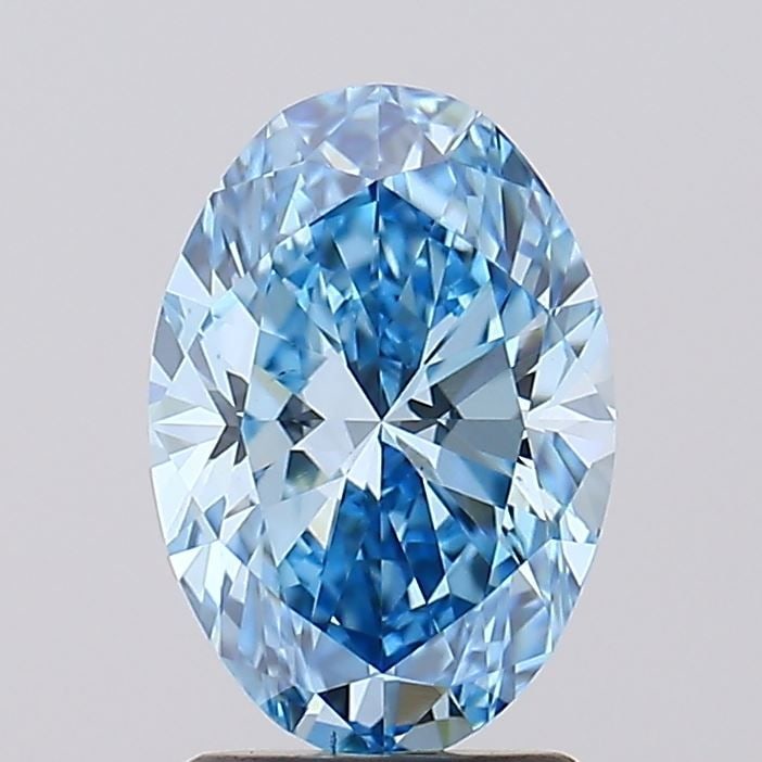 Loose Diamond - OVAL 2.0ct Fancy Vivid Blue VS1: Loose Diamond - OVAL 2.0ct Fancy Vivid Blue VS1 Source: This is a real non-mined Diamond that has been grown in a lab Shape: OVAL Carats: 2.0 Color: Fancy Vivid Blue Certification: IGI Video: