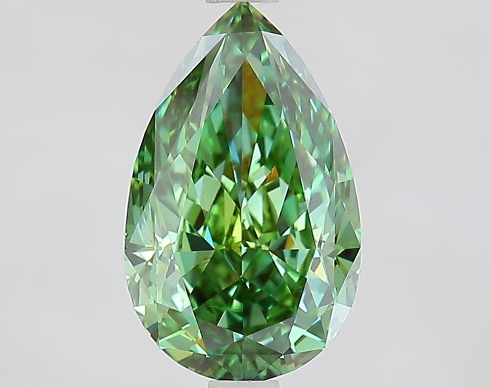 Loose Diamond - PEAR 2.83ct Fancy Vivid Green VVS2 (1 of 1)