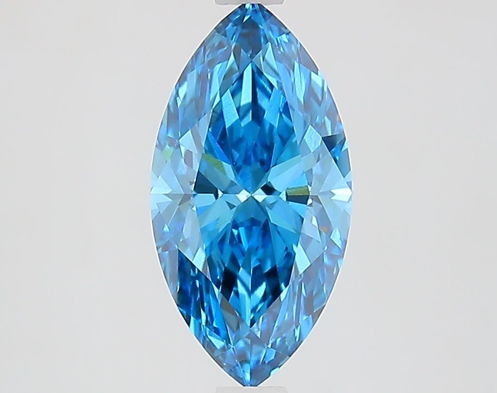 Loose Diamond - MARQUISE 1.68ct Fancy Vivid Blue VVS2: Loose Diamond - MARQUISE 1.68ct Fancy Vivid Blue VVS2 Source: This is a real non-mined Diamond that has been grown in a lab Shape: MARQUISE Carats: 1.68 Color: Fancy Vivid Blue Certification: IGI Vide