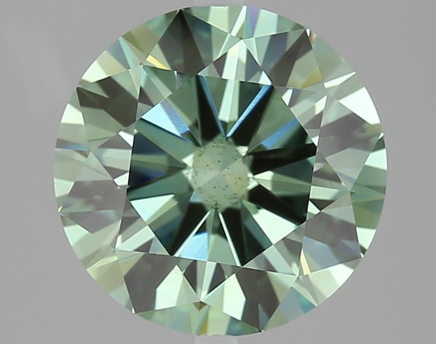 Ideal Loose Diamond - ROUND 3.05ct Fancy Vivid Green VS2: Ideal Loose Diamond - ROUND 3.05ct Fancy Vivid Green VS2 Source: This is a real non-mined Diamond that has been grown in a lab Shape: ROUND Carats: 3.05 Color: Fancy Vivid Green Certification: IGI Vid