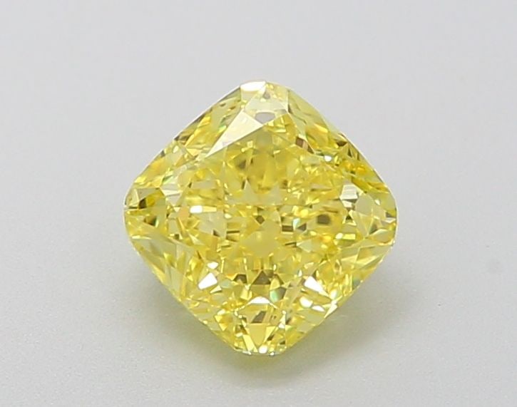 Loose Diamond - CUSHION MODIFIED 1.16ct Fancy Vivid Yellow VVS2: Loose Diamond - CUSHION MODIFIED 1.16ct Fancy Vivid Yellow VVS2 Source: This is a real non-mined Diamond that has been grown in a lab Shape: CUSHION MODIFIED Carats: 1.16 Color: Fancy Vivid Yellow Cer