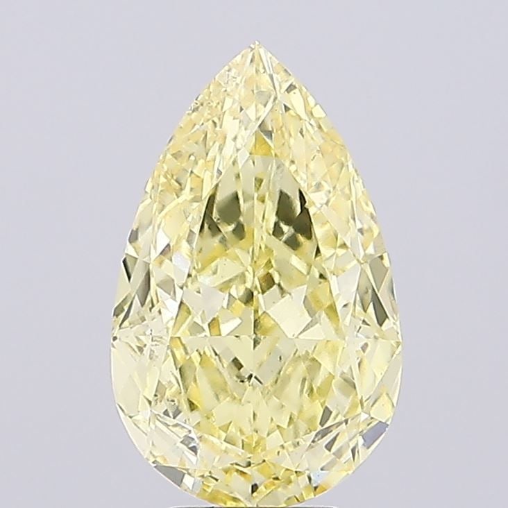 Loose Diamond - PEAR 6.06ct Fancy Vivid Yellow VS1: Loose Diamond - PEAR 6.06ct Fancy Vivid Yellow VS1 Source: This is a real non-mined Diamond that has been grown in a lab Shape: PEAR Carats: 6.06 Color: Fancy Vivid Yellow Certification: IGI Video: