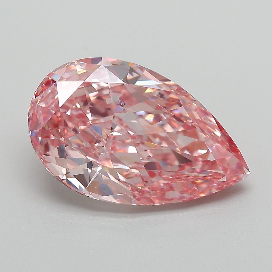 Loose Diamond - PEAR 4.9ct Fancy Vivid Pink VVS2 (1 of 1)