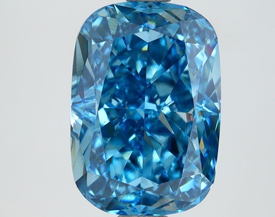 Loose Diamond - CUSHION MODIFIED 3.02ct Fancy Vivid Blue VVS2 (1 of 1)