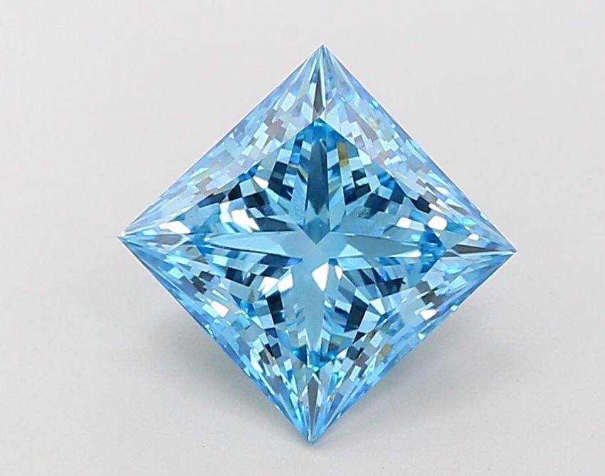 Loose Diamond - PRINCESS 3.5ct Fancy Vivid Blue VS1 (1 of 1)