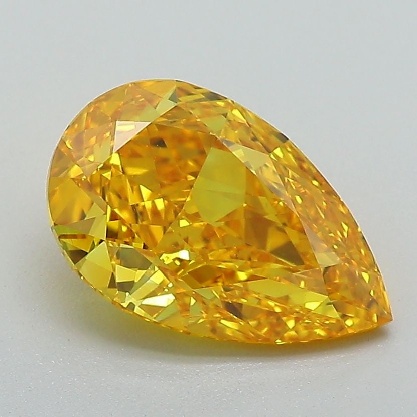 Loose Diamond - PEAR 2.08ct Fancy Vivid Orange VVS1 (1 of 1)