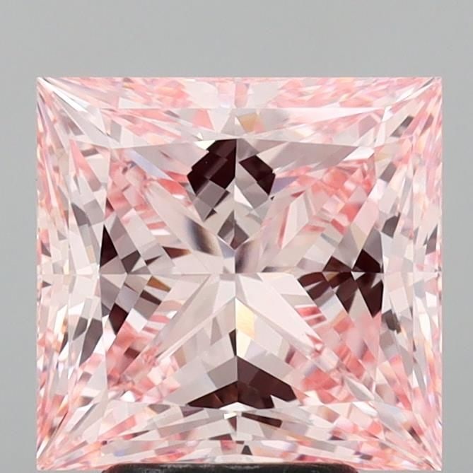 Loose Diamond - PRINCESS 4.02ct Fancy Intense Pink VVS2 (1 of 1)