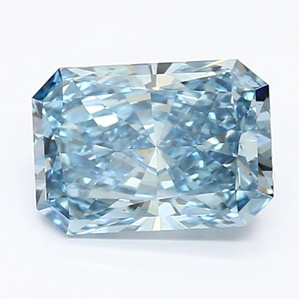 Loose Diamond - RADIANT 1.21ct Fancy Vivid Blue VS2: Loose Diamond - RADIANT 1.21ct Fancy Vivid Blue VS2 Source: This is a real non-mined Diamond that has been grown in a lab Shape: RADIANT Carats: 1.21 Color: Fancy Vivid Blue Certification: IGI Video: