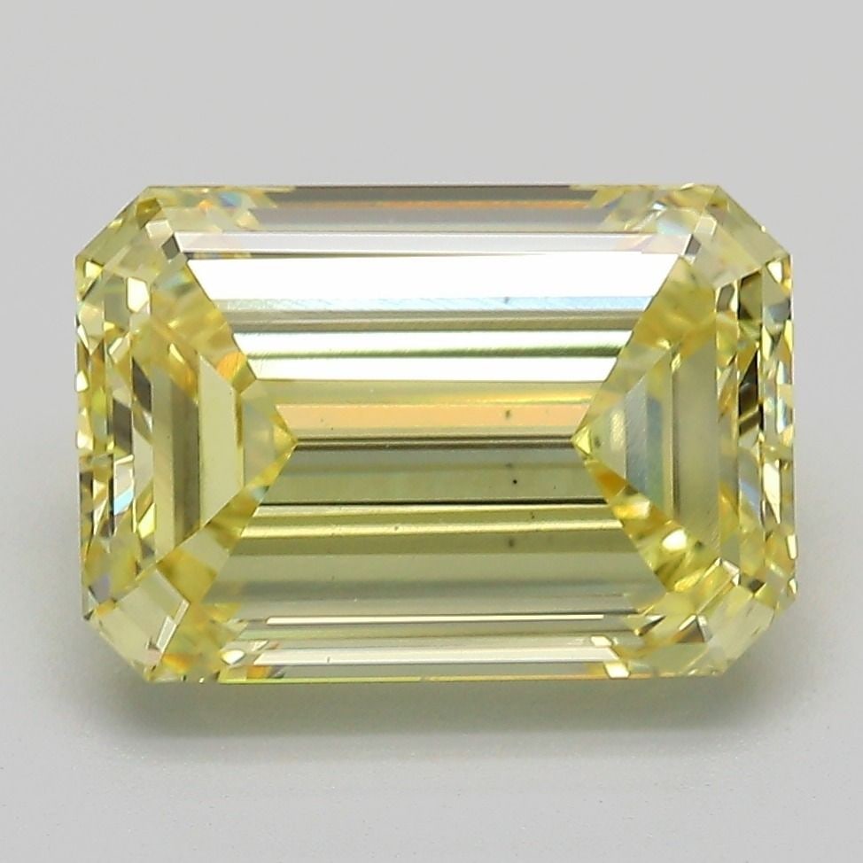 Loose Diamond - EMERALD 4.13ct Fancy Intense Yellow VS1 (1 of 1)