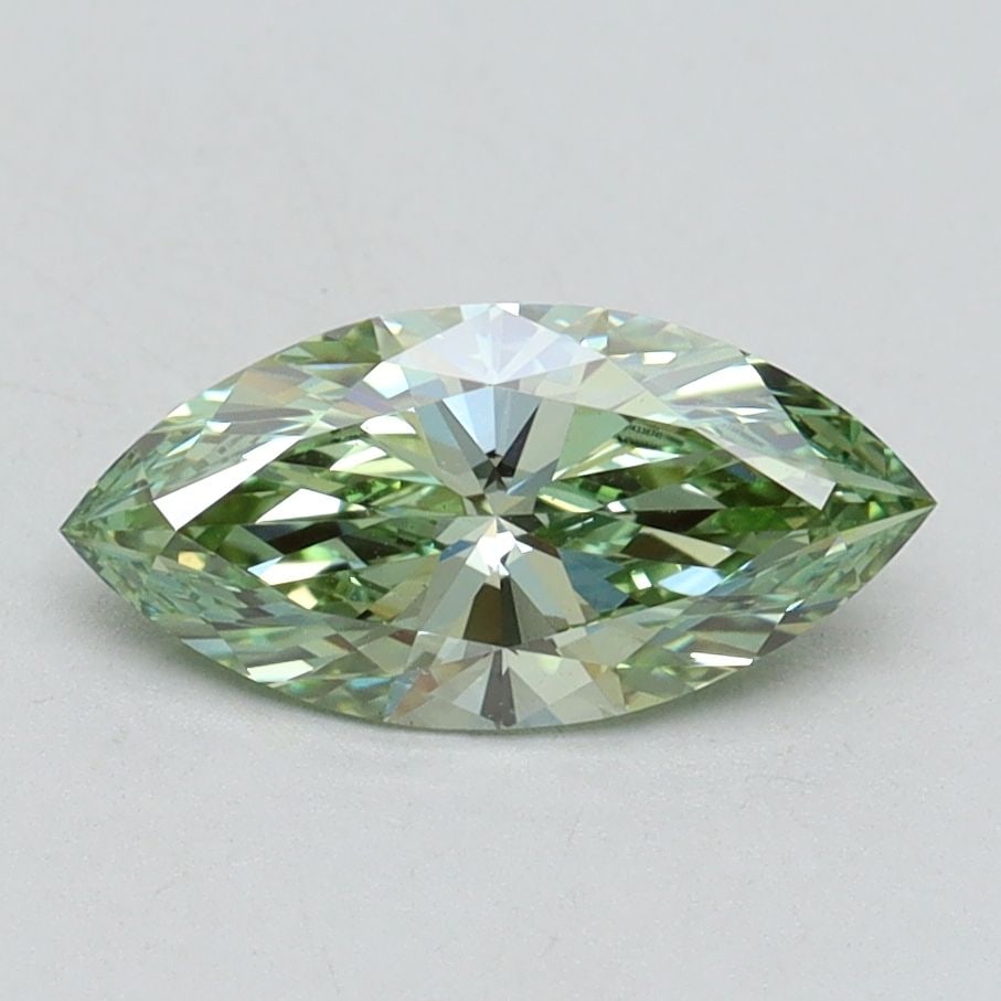 Loose Diamond - MARQUISE 1.02ct Fancy Vivid Green VS1: Loose Diamond - MARQUISE 1.02ct Fancy Vivid Green VS1 Source: This is a real non-mined Diamond that has been grown in a lab Shape: MARQUISE Carats: 1.02 Color: Fancy Vivid Green Certification: IGI Vid