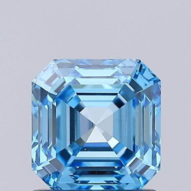 Loose Diamond - SQUARE EMERALD 1.02ct Fancy Vivid Blue VS1: Loose Diamond - SQUARE EMERALD 1.02ct Fancy Vivid Blue VS1 Source: This is a real non-mined Diamond that has been grown in a lab Shape: SQUARE EMERALD Carats: 1.02 Color: Fancy Vivid Blue Certificatio