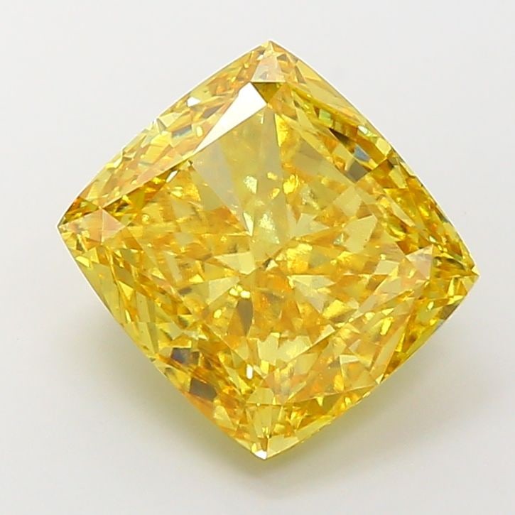 Loose Diamond - CUSHION MODIFIED 10.06ct Fancy Vivid Yellow VS1 (1 of 1)