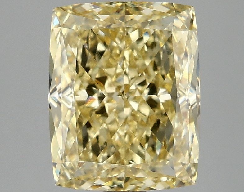 Loose Diamond - CUSHION MODIFIED 3.09ct Fancy Intense Yellow VS1: Loose Diamond - CUSHION MODIFIED 3.09ct Fancy Intense Yellow VS1 Source: This is a real non-mined Diamond that has been grown in a lab Shape: CUSHION MODIFIED Carats: 3.09 Color: Fancy Intense Yellow