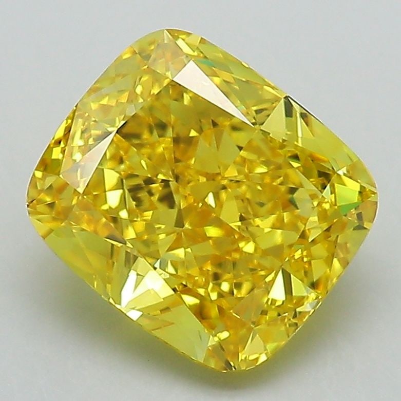 Loose Diamond - CUSHION MODIFIED 2.89ct Fancy Vivid Yellow VS1: Loose Diamond - CUSHION MODIFIED 2.89ct Fancy Vivid Yellow VS1 Source: This is a real non-mined Diamond that has been grown in a lab Shape: CUSHION MODIFIED Carats: 2.89 Color: Fancy Vivid Yellow Cert