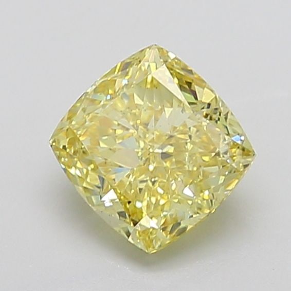 Loose Diamond - CUSHION MODIFIED 2.51ct Fancy Intense Yellow VS2: Loose Diamond - CUSHION MODIFIED 2.51ct Fancy Intense Yellow VS2 Source: This is a real non-mined Diamond that has been grown in a lab Shape: CUSHION MODIFIED Carats: 2.51 Color: Fancy Intense Yellow