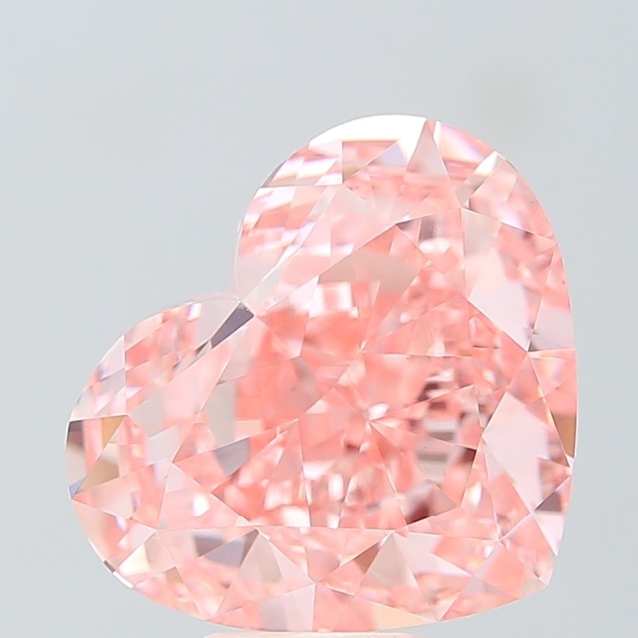 Loose Diamond - HEART 10.56ct Fancy Vivid Pink VVS2: Loose Diamond - HEART 10.56ct Fancy Vivid Pink VVS2 Source: This is a real non-mined Diamond that has been grown in a lab Shape: HEART Carats: 10.56 Color: Fancy Vivid Pink Certification: IGI Addition