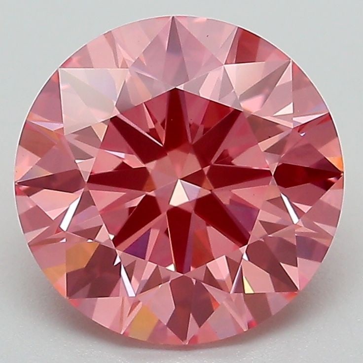 Ideal Loose Diamond - ROUND 3.07ct Fancy Vivid Pink VVS2: Ideal Loose Diamond - ROUND 3.07ct Fancy Vivid Pink VVS2 Source: This is a real non-mined Diamond that has been grown in a lab Shape: ROUND Carats: 3.07 Color: Fancy Vivid Pink Certification: IGI Vide