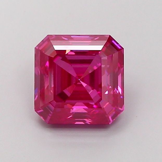 Loose Diamond - ASSCHER 3.02ct Fancy Vivid Pink VS1 (1 of 1)