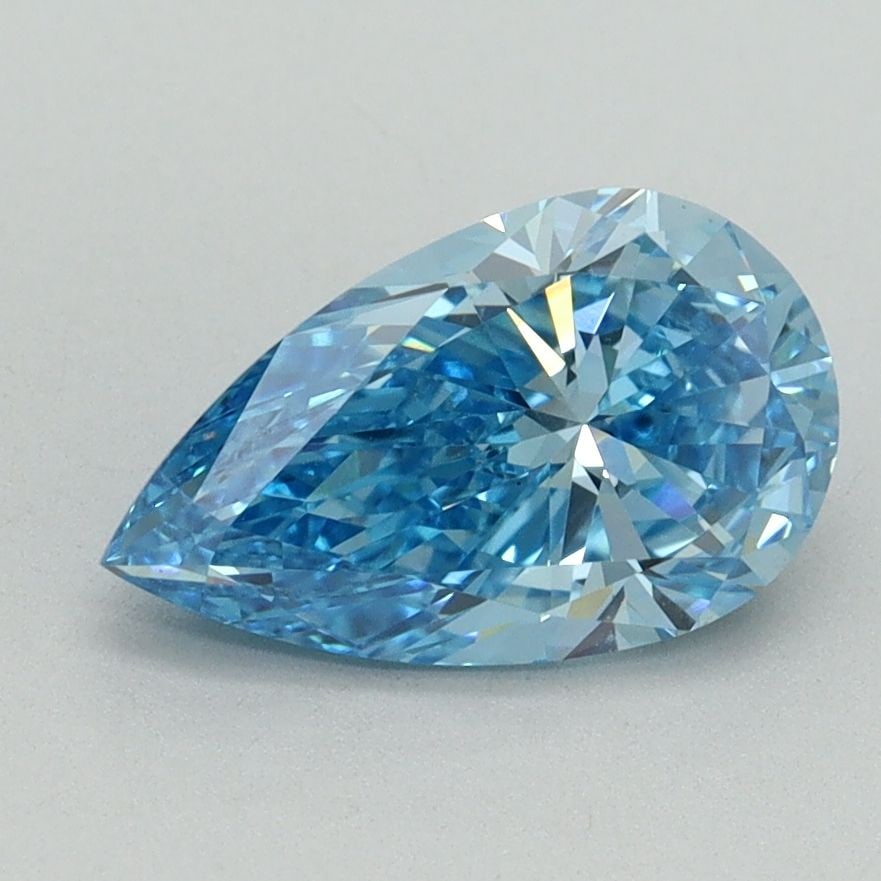 Loose Diamond - PEAR 1.5ct Fancy Vivid Blue VS1: Loose Diamond - PEAR 1.5ct Fancy Vivid Blue VS1 Source: This is a real non-mined Diamond that has been grown in a lab Shape: PEAR Carats: 1.5 Color: Fancy Vivid Blue Certification: IGI Video:
