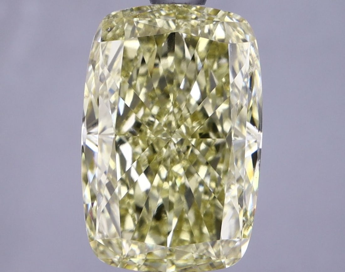 Loose Diamond - CUSHION MODIFIED 2.67ct Fancy Intense Yellow VS1: Loose Diamond - CUSHION MODIFIED 2.67ct Fancy Intense Yellow VS1 Source: This is a real non-mined Diamond that has been grown in a lab Shape: CUSHION MODIFIED Carats: 2.67 Color: Fancy Intense Yellow