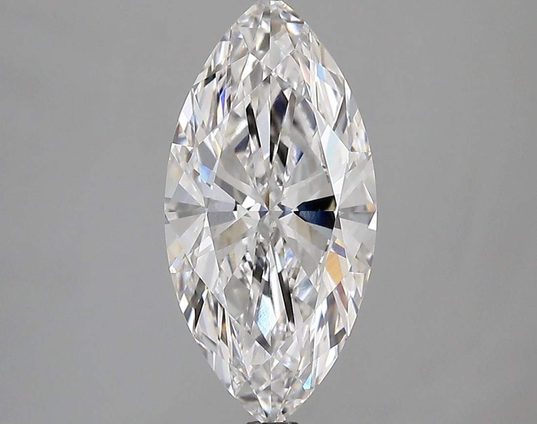 Loose Diamond - MARQUISE 2.63ct D VVS2: Loose Diamond - MARQUISE 2.63ct D VVS2 Source: This is a real non-mined Diamond that has been grown in a lab Shape: MARQUISE Carats: 2.63 Color: D Clarity: VVS2 Certification: IGI Video: