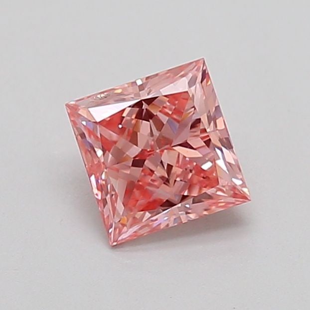 Loose Diamond - PRINCESS 0.77ct Fancy Intense Pink SI2: Loose Diamond - PRINCESS 0.77ct Fancy Intense Pink SI2 Source: This is a real non-mined Diamond that has been grown in a lab Shape: PRINCESS Carats: 0.77 Color: Fancy Intense Pink Certification: IGI V