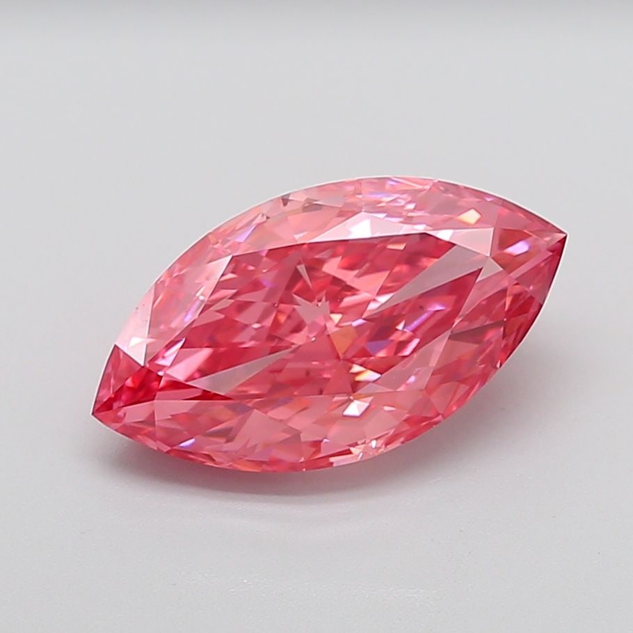 Loose Diamond - MARQUISE 5.24ct Fancy Vivid Pink VS2: Loose Diamond - MARQUISE 5.24ct Fancy Vivid Pink VS2 Source: This is a real non-mined Diamond that has been grown in a lab Shape: MARQUISE Carats: 5.24 Color: Fancy Vivid Pink Certification: IGI Video