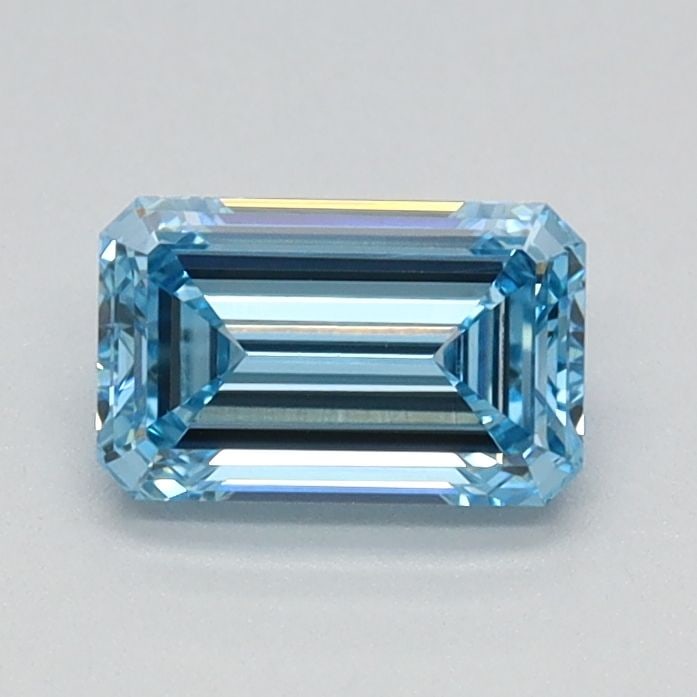 Loose Diamond - EMERALD 0.62ct Fancy Intense Blue VVS2: Loose Diamond - EMERALD 0.62ct Fancy Intense Blue VVS2 Source: This is a real non-mined Diamond that has been grown in a lab Shape: EMERALD Carats: 0.62 Color: Fancy Intense Blue Certification: IGI