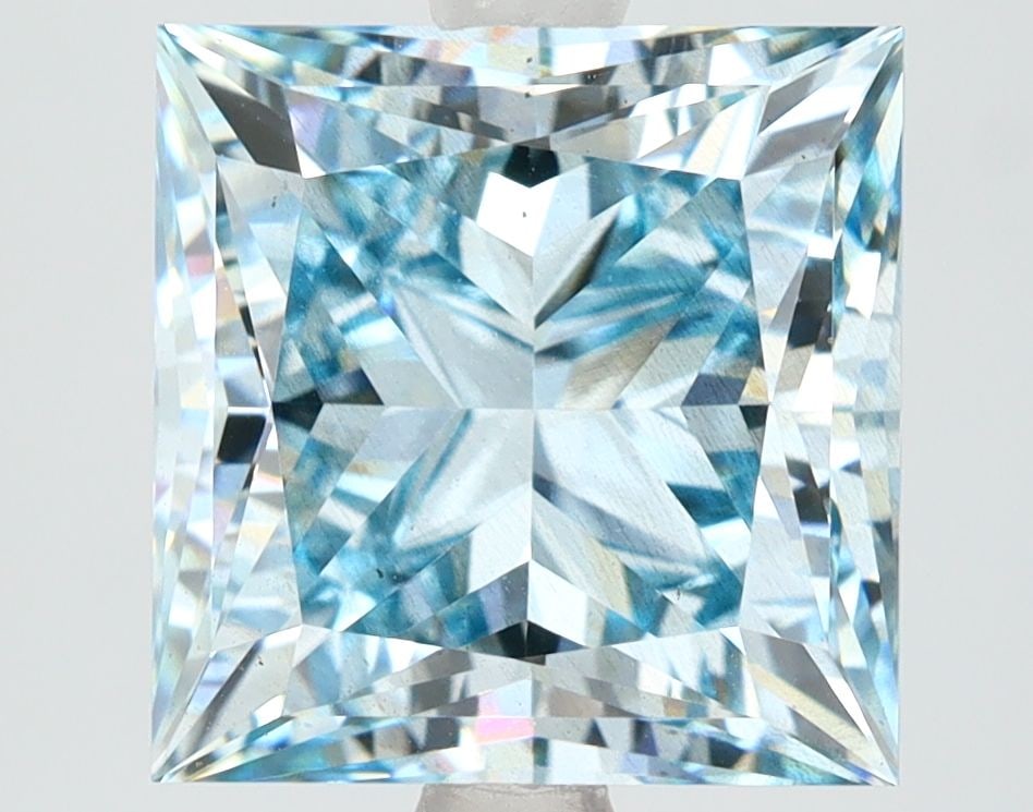 Loose Diamond - PRINCESS 5.13ct Fancy Blue SI1 (1 of 1)