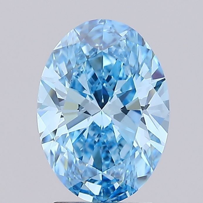 Loose Diamond - OVAL 3.0ct Fancy Vivid Blue VS1: Loose Diamond - OVAL 3.0ct Fancy Vivid Blue VS1 Source: This is a real non-mined Diamond that has been grown in a lab Shape: OVAL Carats: 3.0 Color: Fancy Vivid Blue Certification: IGI Video: