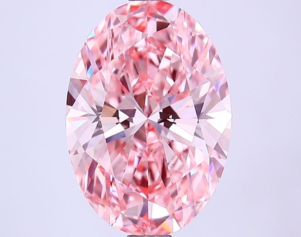 Loose Diamond - OVAL 2.8ct Fancy Vivid Pink VS1: Loose Diamond - OVAL 2.8ct Fancy Vivid Pink VS1 Source: This is a real non-mined Diamond that has been grown in a lab Shape: OVAL Carats: 2.8 Color: Fancy Vivid Pink Certification: IGI Video: