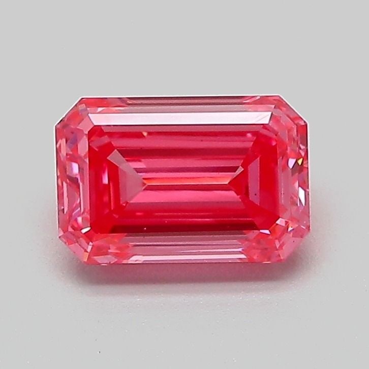 Loose Diamond - EMERALD 1.05ct Fancy Vivid Pink VS2 (1 of 1)