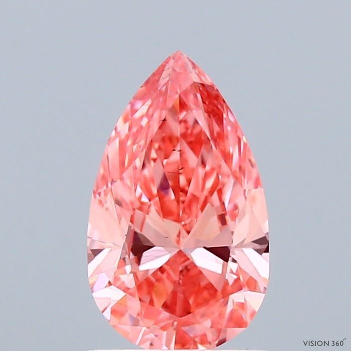 Loose Diamond - PEAR 1.19ct Fancy Vivid Pink VS2: Loose Diamond - PEAR 1.19ct Fancy Vivid Pink VS2 Source: This is a real non-mined Diamond that has been grown in a lab Shape: PEAR Carats: 1.19 Color: Fancy Vivid Pink Certification: IGI Video: