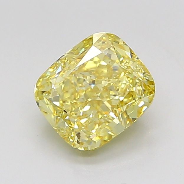 Loose Diamond - CUSHION MODIFIED 2.04ct Fancy Intense Yellow VVS2: Loose Diamond - CUSHION MODIFIED 2.04ct Fancy Intense Yellow VVS2 Source: This is a real non-mined Diamond that has been grown in a lab Shape: CUSHION MODIFIED Carats: 2.04 Color: Fancy Intense Yellow