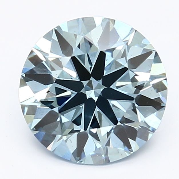 Ideal Loose Diamond - ROUND 2.02ct Fancy Vivid Blue VS2: Ideal Loose Diamond - ROUND 2.02ct Fancy Vivid Blue VS2 Source: This is a real non-mined Diamond that has been grown in a lab Shape: ROUND Carats: 2.02 Color: Fancy Vivid Blue Certification: IGI Video