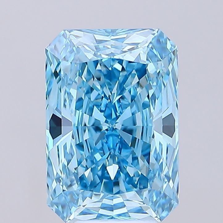 Loose Diamond - RADIANT 7.09ct Fancy Vivid Blue VVS2: Loose Diamond - RADIANT 7.09ct Fancy Vivid Blue VVS2 Source: This is a real non-mined Diamond that has been grown in a lab Shape: RADIANT Carats: 7.09 Color: Fancy Vivid Blue Certification: IGI Video: