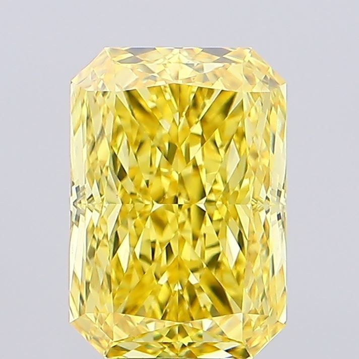 Loose Diamond - RADIANT 5.08ct Fancy Vivid Yellow VS1: Loose Diamond - RADIANT 5.08ct Fancy Vivid Yellow VS1 Source: This is a real non-mined Diamond that has been grown in a lab Shape: RADIANT Carats: 5.08 Color: Fancy Vivid Yellow Certification: IGI Vid