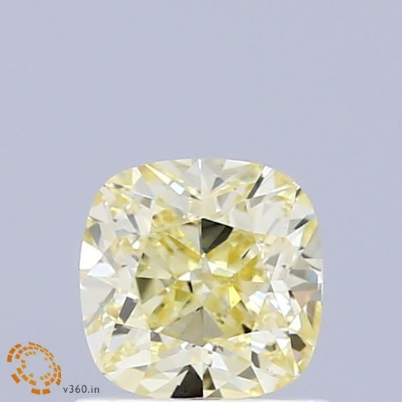 Loose Diamond - CUSHION MODIFIED 1.01ct Fancy Light Yellow VS1: Loose Diamond - CUSHION MODIFIED 1.01ct Fancy Light Yellow VS1 Source: This is a real non-mined Diamond that has been grown in a lab Shape: CUSHION MODIFIED Carats: 1.01 Color: Fancy Light Yellow Cert