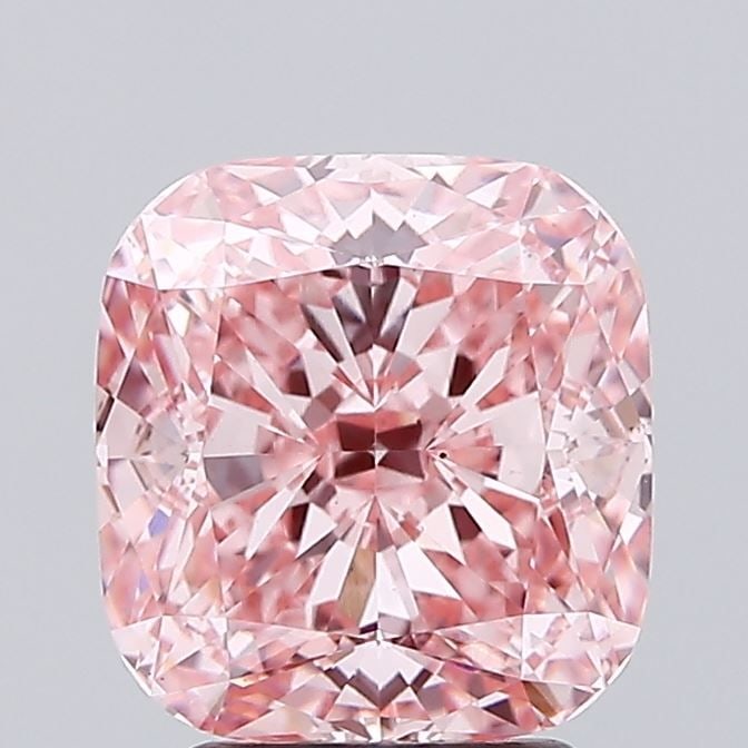 Loose Diamond - CUSHION MODIFIED 3.56ct Fancy Vivid Pink VS2: Loose Diamond - CUSHION MODIFIED 3.56ct Fancy Vivid Pink VS2 Source: This is a real non-mined Diamond that has been grown in a lab Shape: CUSHION MODIFIED Carats: 3.56 Color: Fancy Vivid Pink Certific