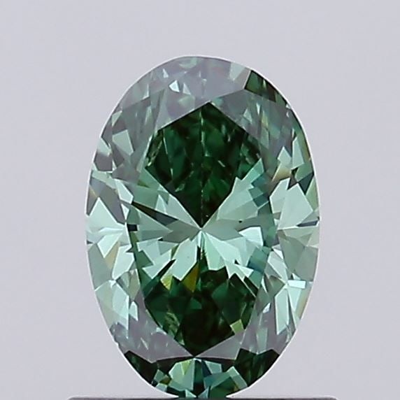 Loose Diamond - OVAL 0.66ct Fancy Vivid Green VS1: Loose Diamond - OVAL 0.66ct Fancy Vivid Green VS1 Source: This is a real non-mined Diamond that has been grown in a lab Shape: OVAL Carats: 0.66 Color: Fancy Vivid Green Certification: NONE Video: