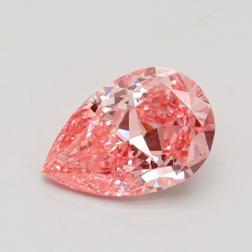 Loose Diamond - PEAR 1.49ct Fancy Vivid Pink VS1: Loose Diamond - PEAR 1.49ct Fancy Vivid Pink VS1 Source: This is a real non-mined Diamond that has been grown in a lab Shape: PEAR Carats: 1.49 Color: Fancy Vivid Pink Certification: IGI Video: